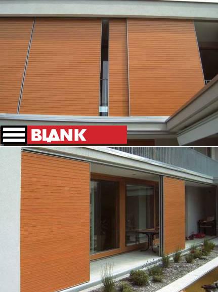 Blank Fensterladen - Schiebeladen - Klappladen